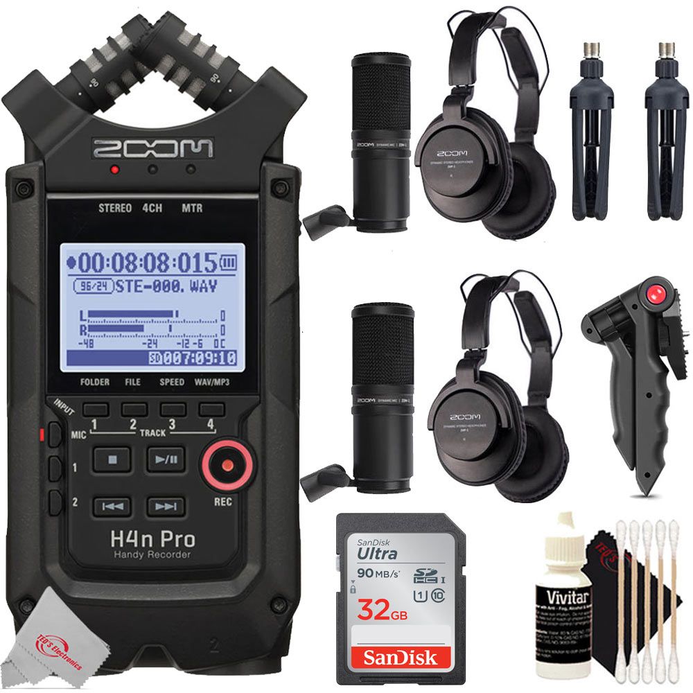 entregar compensar solar Zoom H4n Pro 4-Input / 4-Track Portable Audio Handy Recorder with Ulti –  The Teds Store