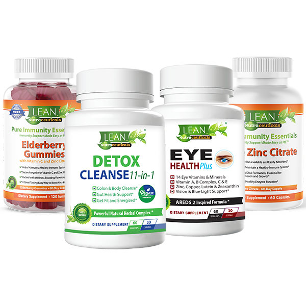 detox cleanse eye health plus elderberry gummies and zinc for immunity supplements made in usa