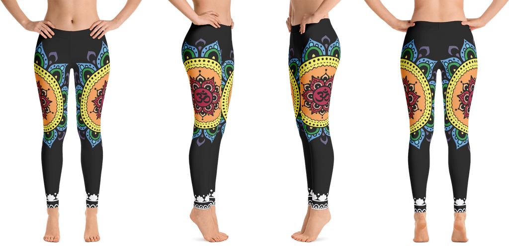 flower yoga leggings