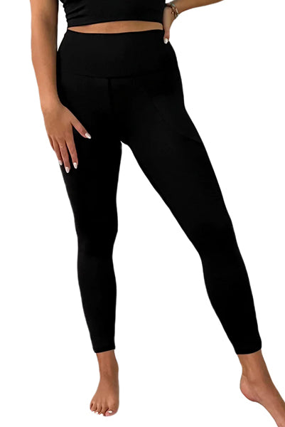 Souluxe Black Dash Longline Sports Leggings