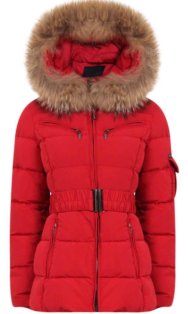 Attentif Paris Red Quilted Parka Jacket – Alicemay Fashion