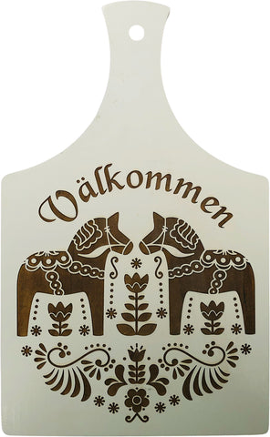  Swedish Dala Horse Engraved Cutting Board - A Cut Above  the Rest!