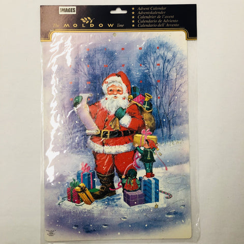 Danish Advent Calendar Santa with Christmas list Gift Chalet