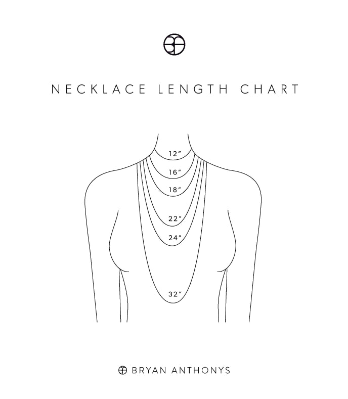 Necklace length chart