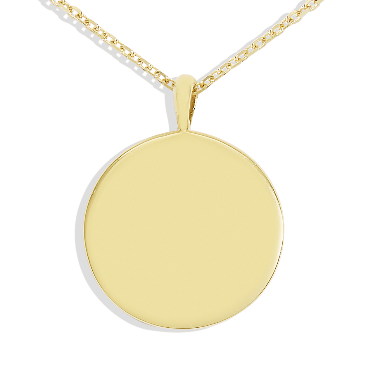 Circle Engravable Demi-Fine Necklace