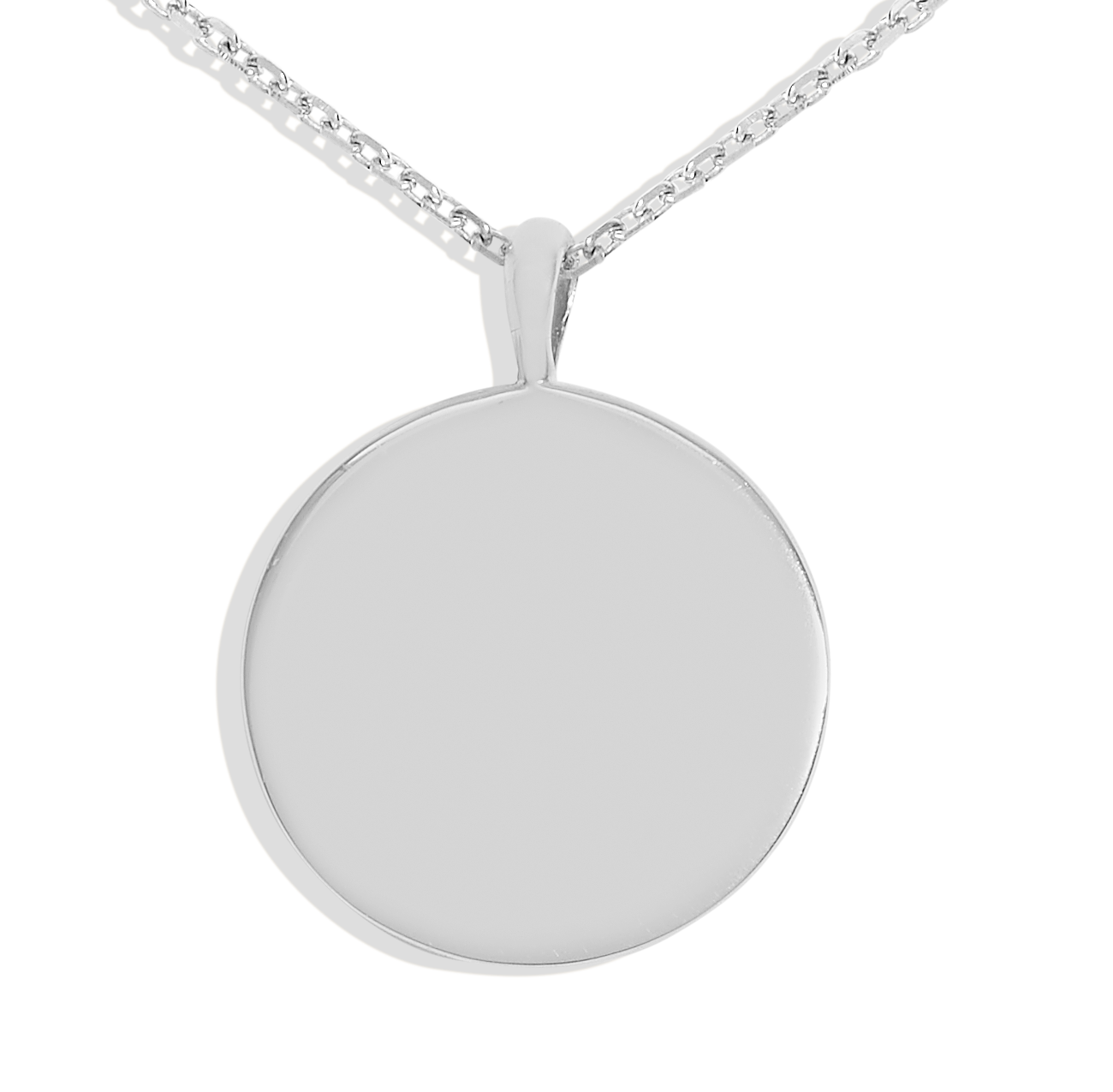 Circle Engravable Demi-Fine Necklace