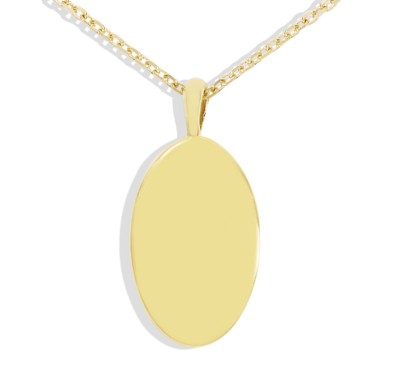 You Are My Sunshine Oval Engravable Demi-Fine Necklace