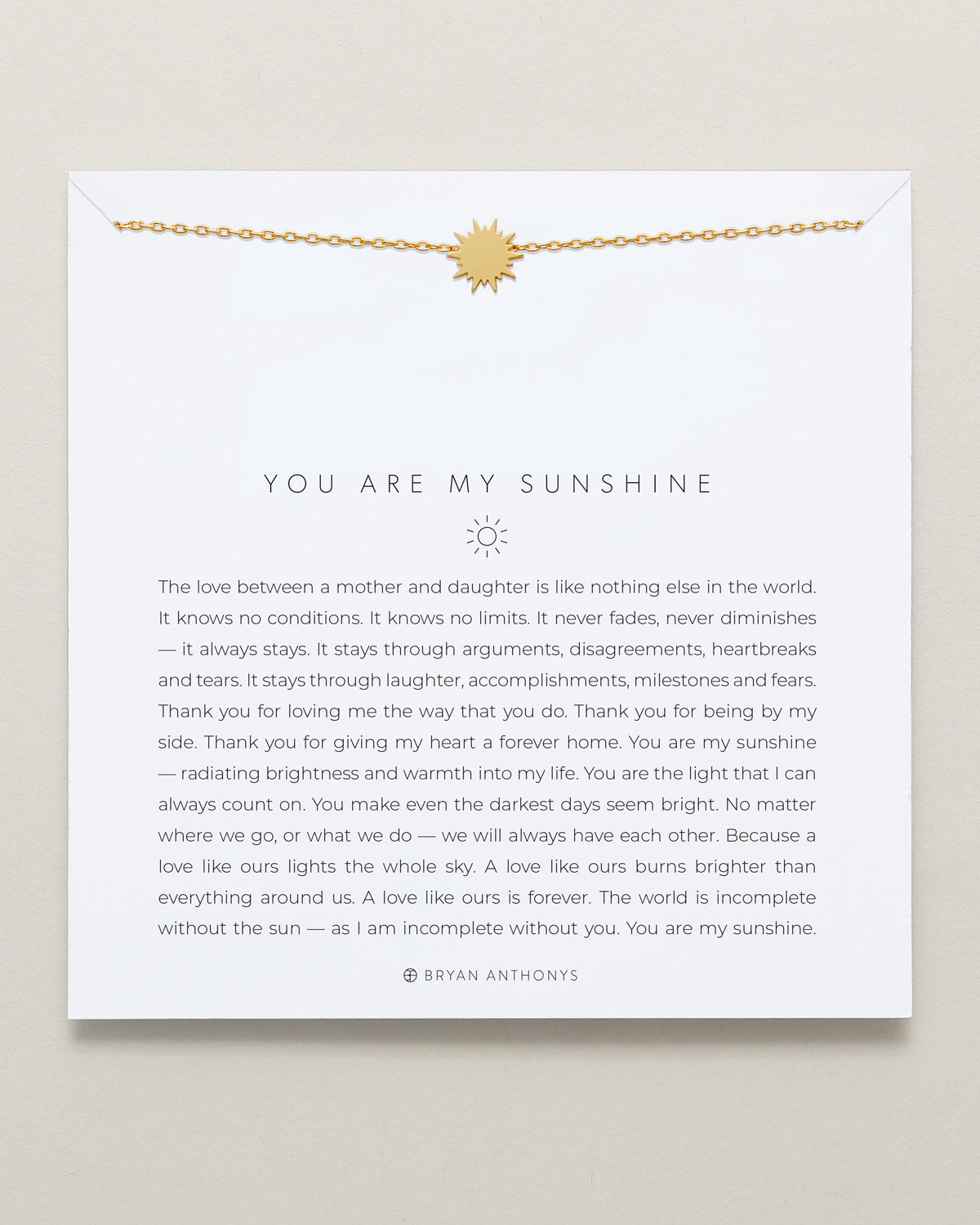 You Are My Sunshine Icon Necklace