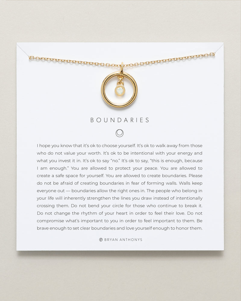 Boundaries Self Love Necklace Set | Bryan Anthonys