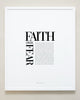 Bryan Anthonys Home Decor Purposeful Prints Faith Over Fear Editorial Framed Print White 20x24