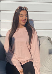 oversized sweatshirt blush