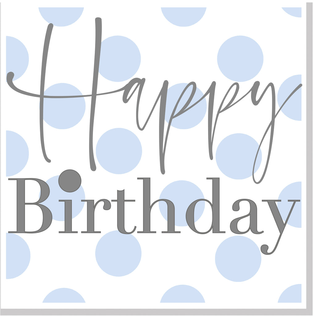 Spotty Happy Birthday square card – Jola Designs