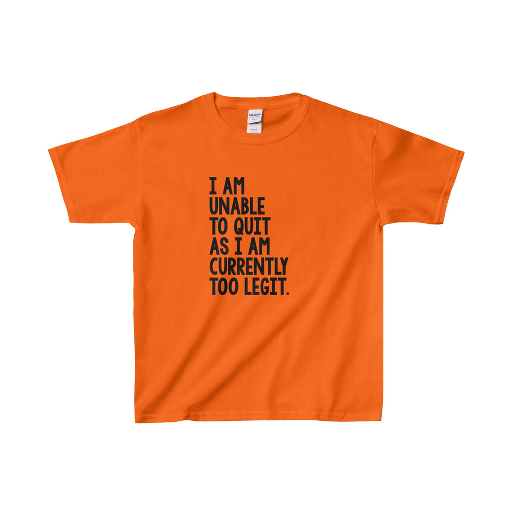 Funny Kids T Shirt, Funny Youth T Shirt, Unable To Quit ...