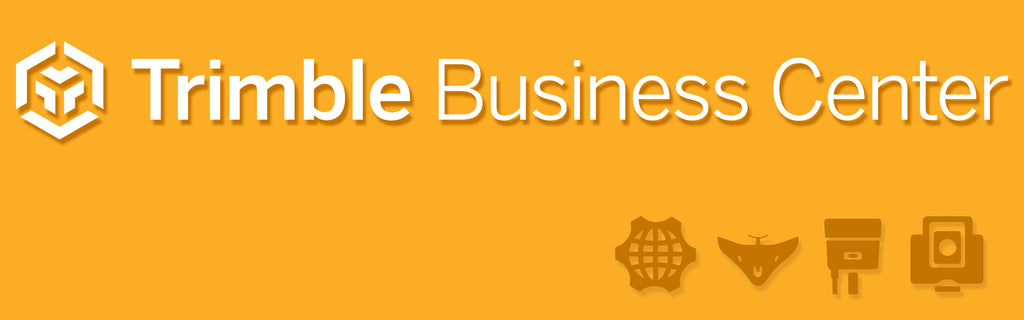 Trimble Business Center Logo on Yellow Background