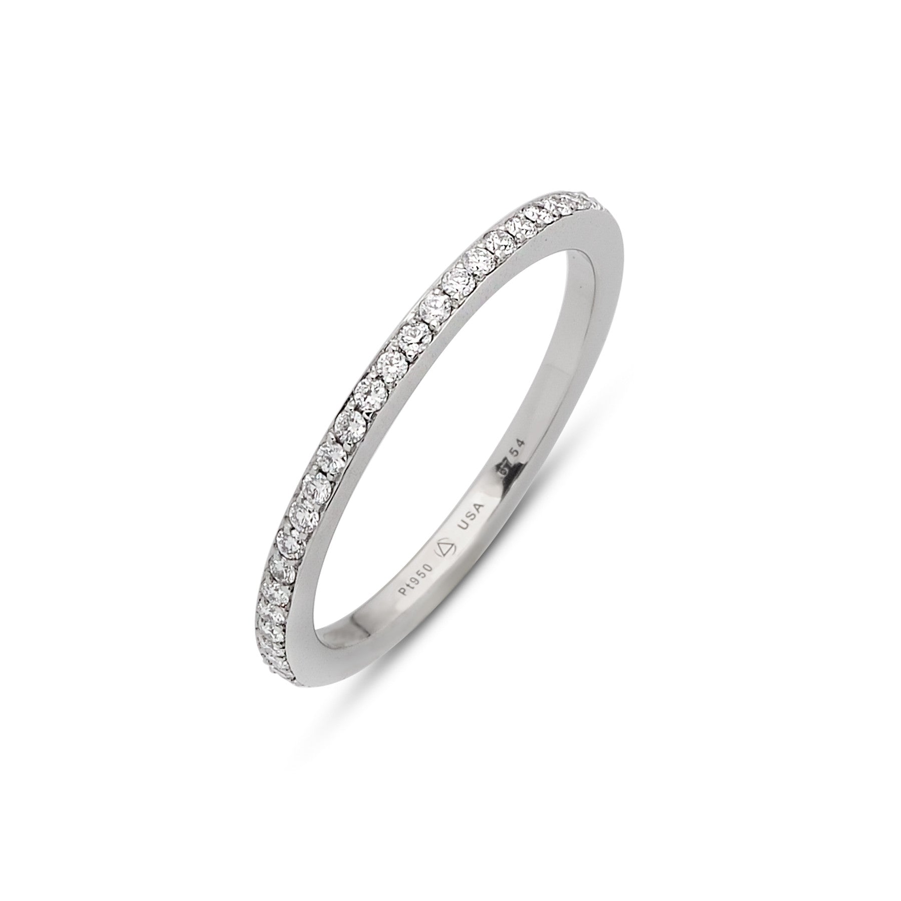 Skinny Omega 1 Row Eternity Band