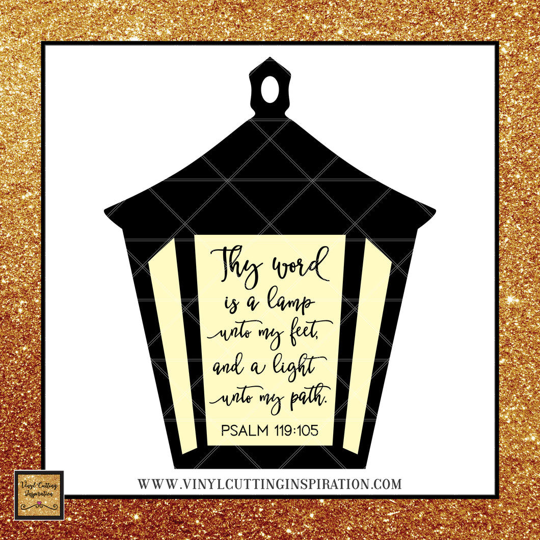 Download Bible Verse Svg Thy Word Is A Lamp Unto My Feet Psalm Svg Psalm 119 Vinyl Cutting Inspiration