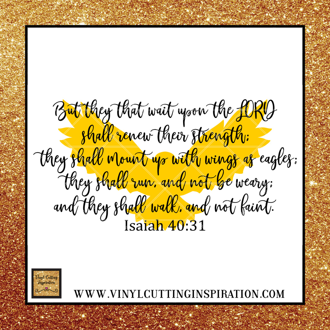 Download They That Wait Upon The Lord Bible Verse Svg Svg Files For Cricut Vinyl Cutting Inspiration