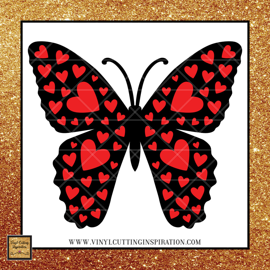 Butterfly Svg Heart Svg Valentines Day Butterfly Love Svg Wings Sv Vinyl Cutting Inspiration