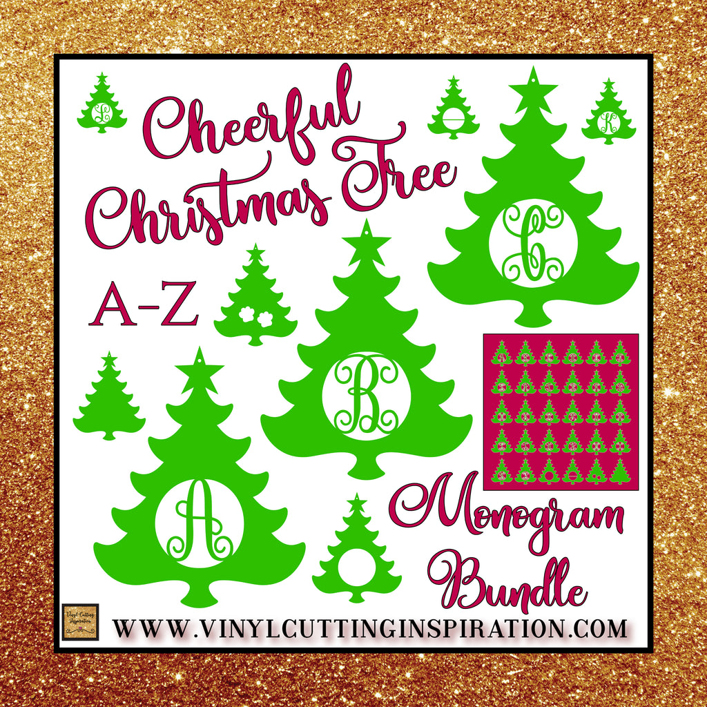 Download Christmas Tree Ornaments, Monogram Svg Bundle, Christmas ...