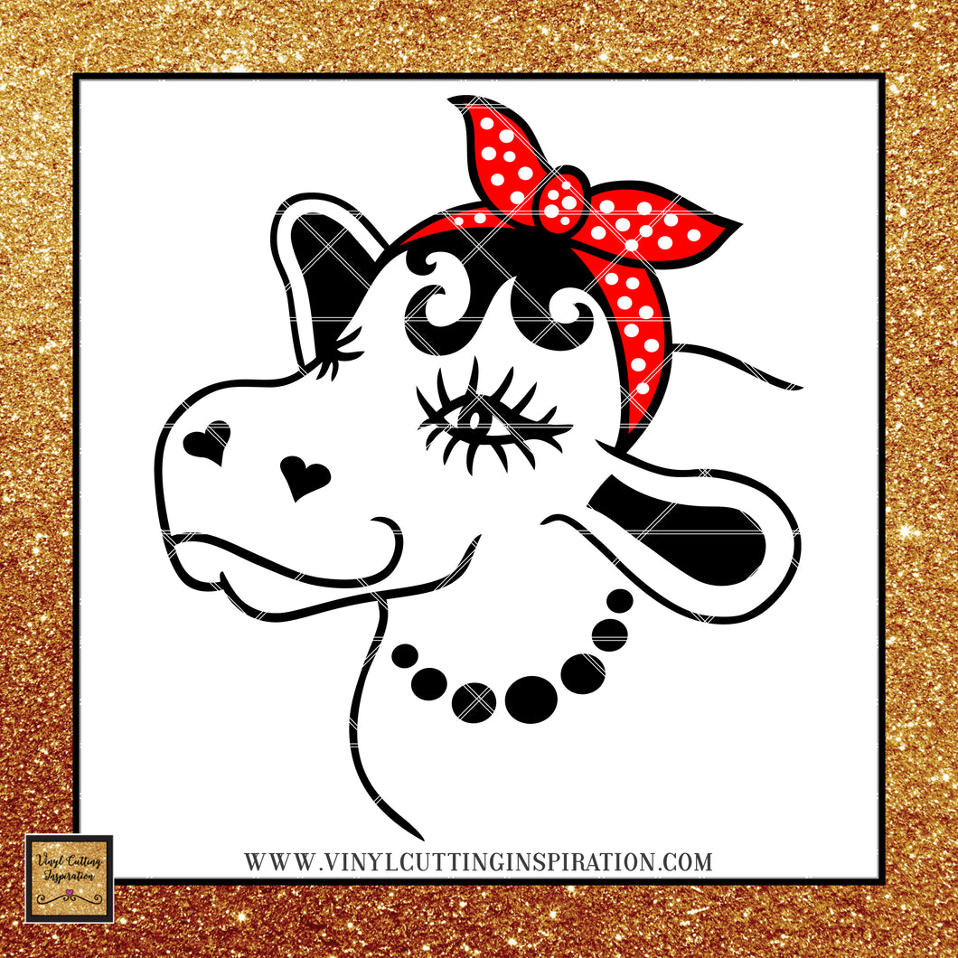 Download Cow With Bandana Svg Cow Svg Cow Head Cow Face Svg Heifer Svg Far Vinyl Cutting Inspiration