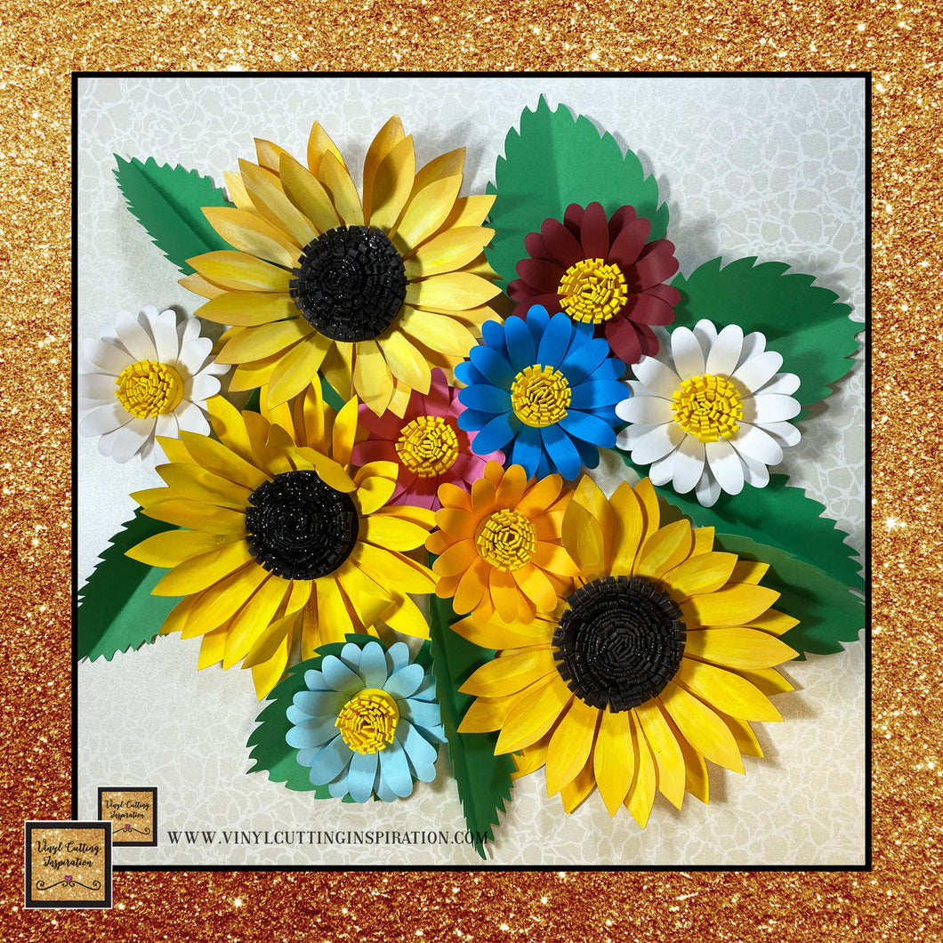 Free Free 235 Sunflower Paper Flower Svg SVG PNG EPS DXF File