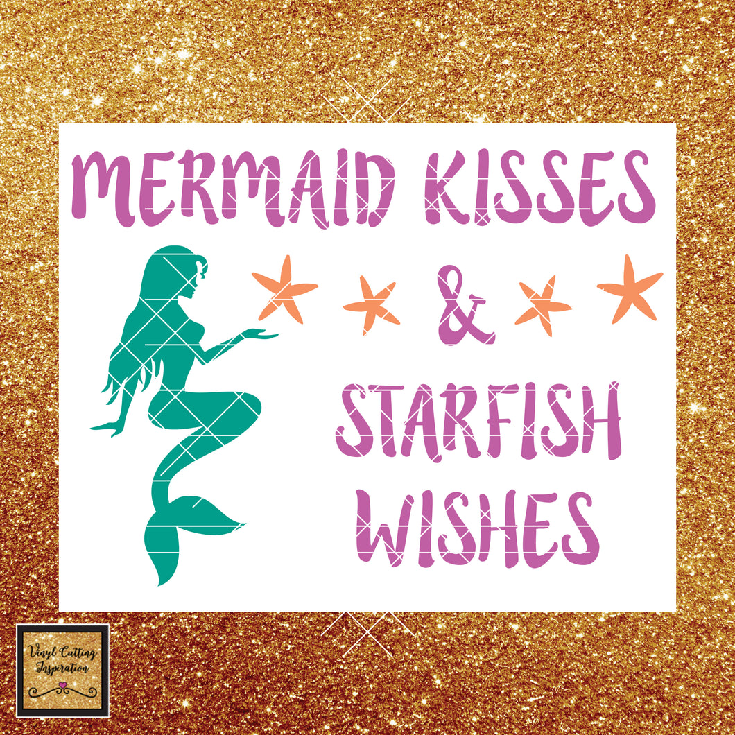 Free Free 319 Mermaid Kisses Starfish Wishes Svg SVG PNG EPS DXF File