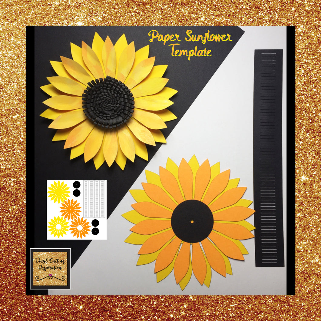 Download Free SVG Sunflower Cricut Paper Crafters File