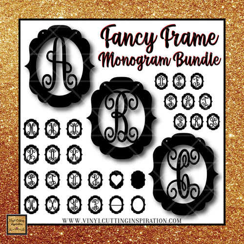 Download Digital Designs Tagged Fancy Frame Svg Monogram Bundle Vinyl Cutting Inspiration