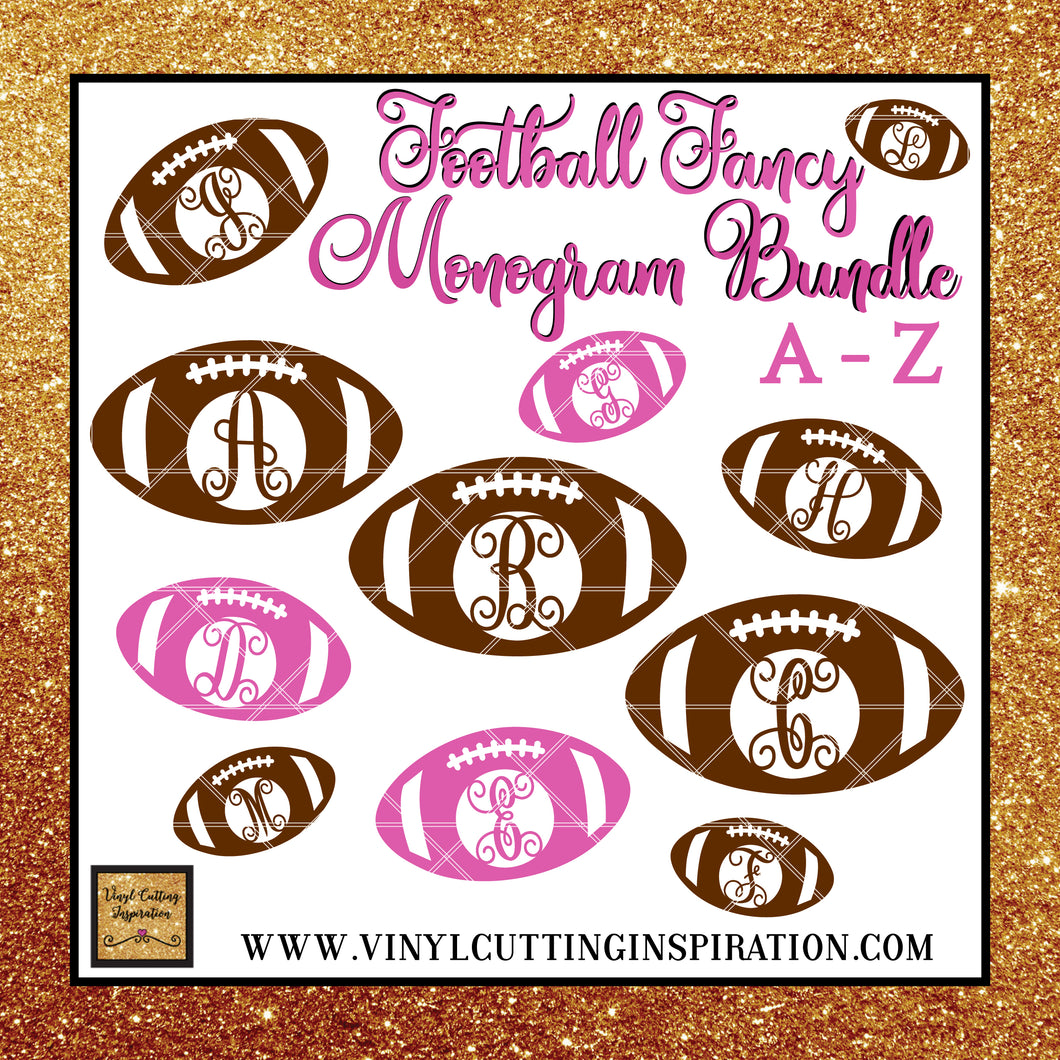Download Football Svg Football Silhouette Football Monogram Bundle Football Vinyl Cutting Inspiration