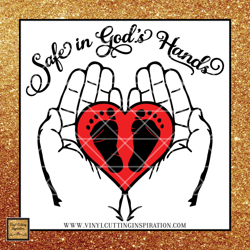 Download Safe in God's Hands Svg, Loss of Child Svg, Child Loss Svg ...