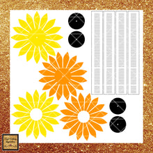 Download Paper Flower, Paper Sunflowers, Sunflower Template Svg Cut ...