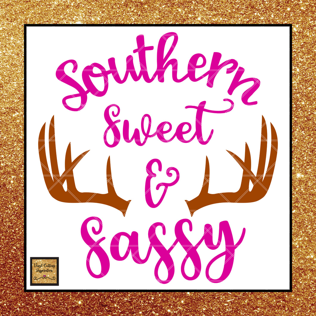 Download Southern Sweet Sassy Svg Southern Svg Sweet And Sassy Svg Deer Ho Vinyl Cutting Inspiration