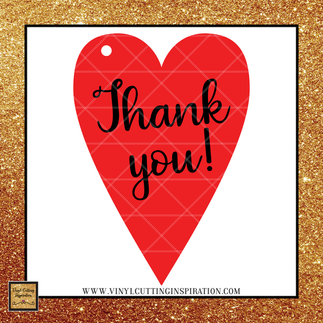 Download Thank You Heart Gift Tag Heart Valentine Heart Wedding Gift Tag Vect Vinyl Cutting Inspiration