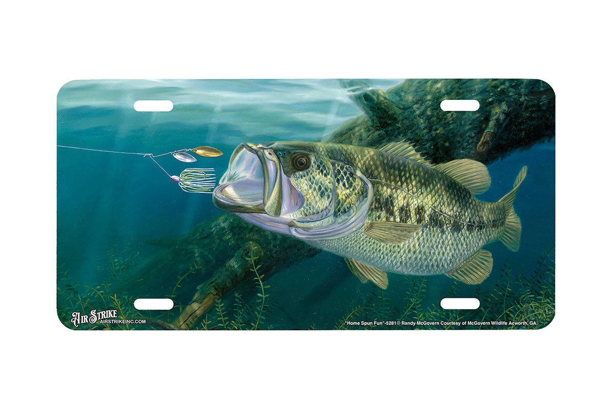 Airstrike® Bass Fishing License Plates 5283-No