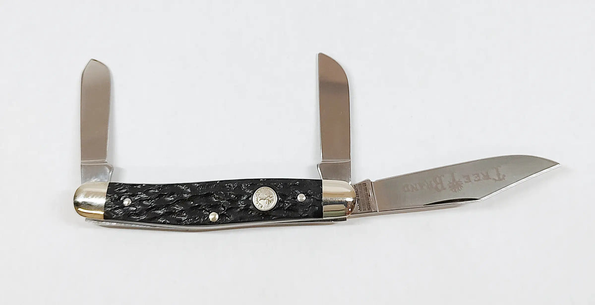 Lot - HAMMER BRAND TRIPLE BLADED FOLDING KNIFE VINTAGE ANTIQUE