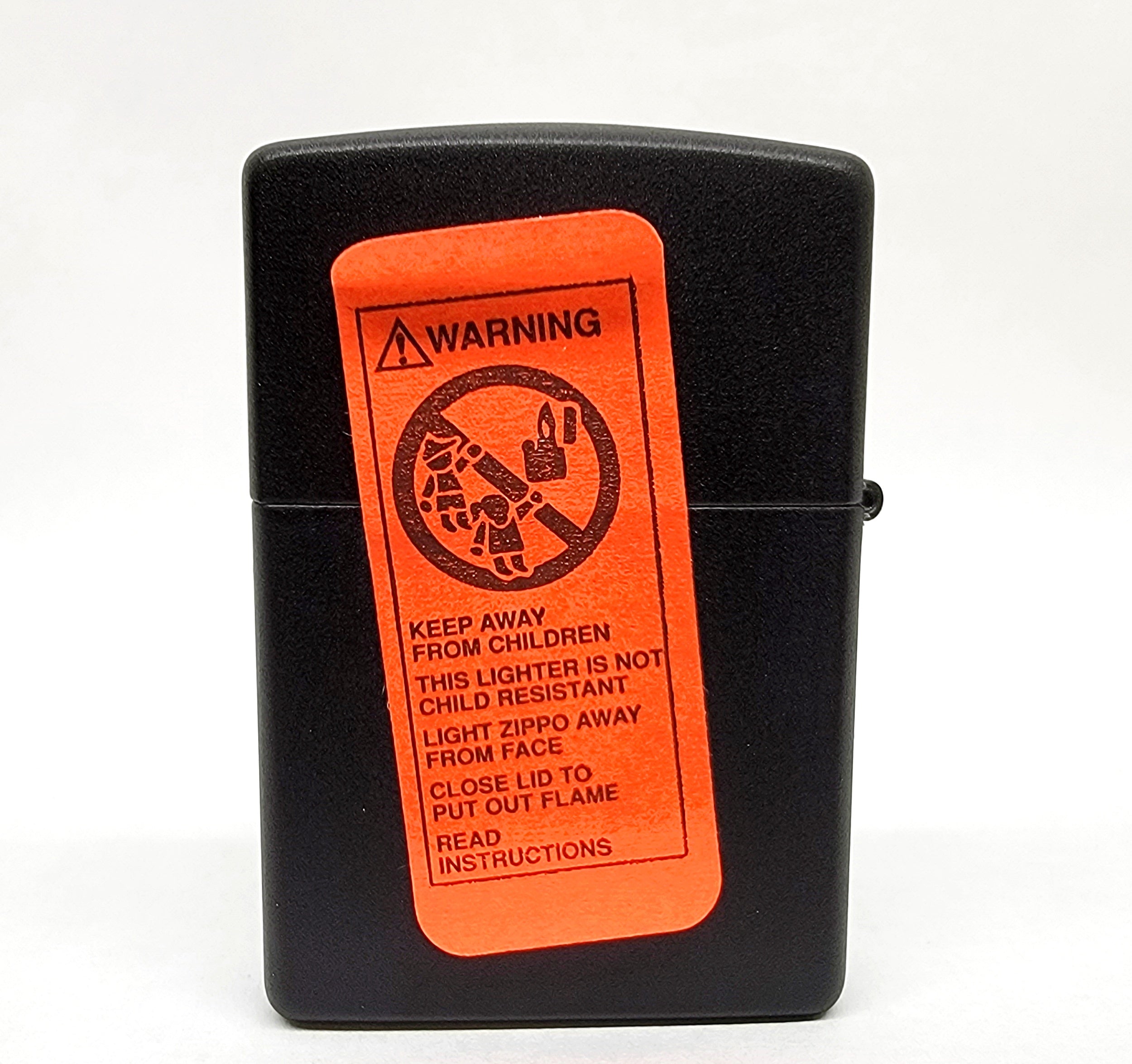 New XIV 1998 Marlboro Compass Black Matte Zippo Lighter