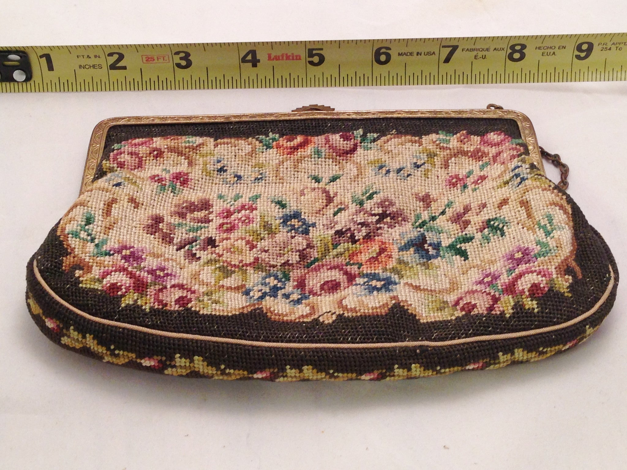 Antique Petit Point Needlepoint Tapestry Handbag – Hers and His Treasures