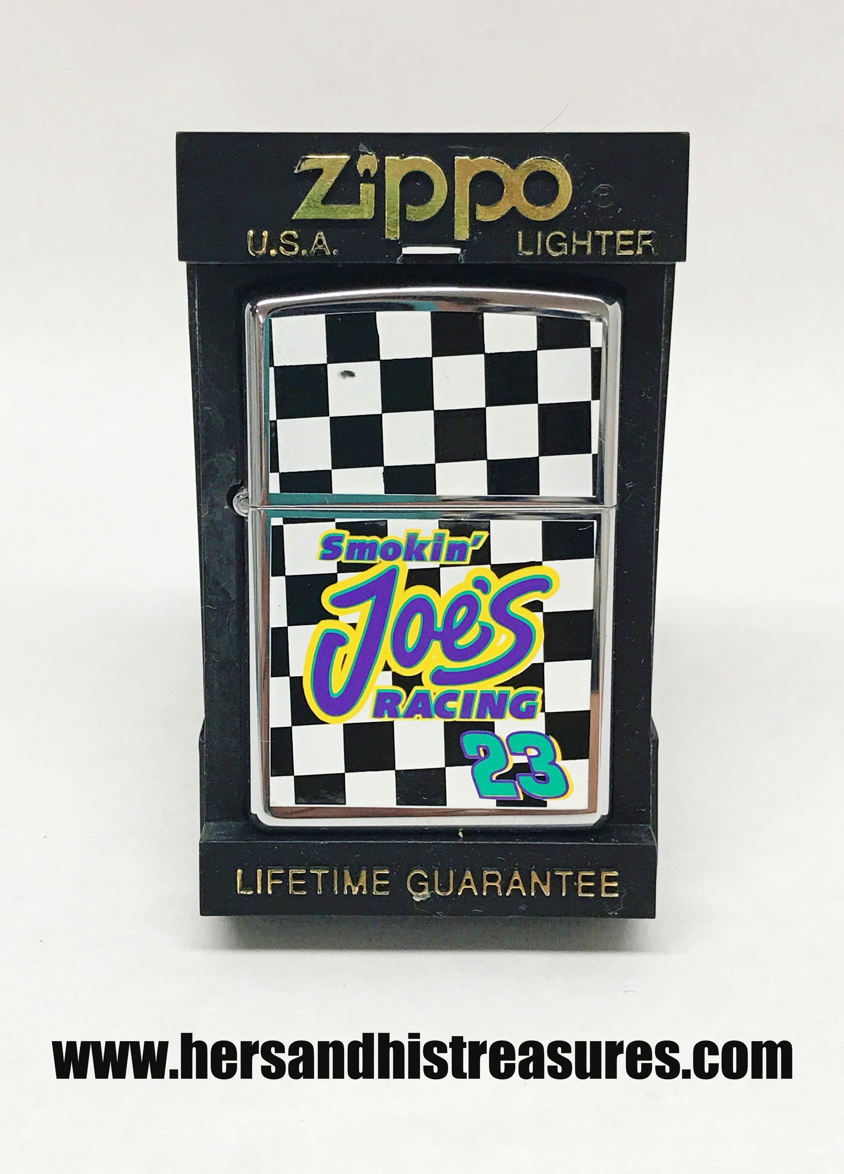 1997 Smokin' Joe's Racing #23 Checkered Flag Zippo Lighter