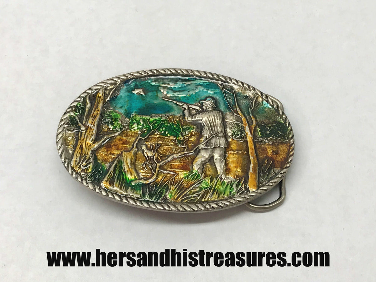 1979 Weimaraner Hunting Dog 3D Raintree Belt Buckle