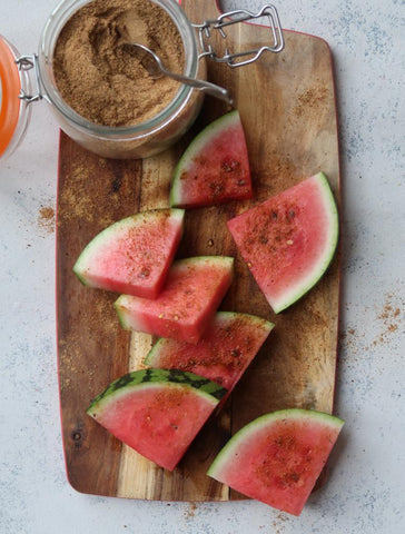 Watermelon with chaat 