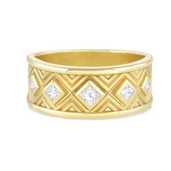 Pure Energy Large Band in Diamonds - 18k Gold + Diamonds, Size 7 - KMJ product image