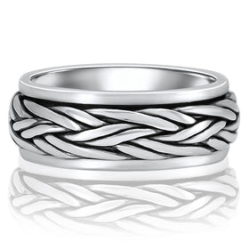 Silver Rings For Men - 925 Sterling - Size Range 6 to 15 - VY Jewelry