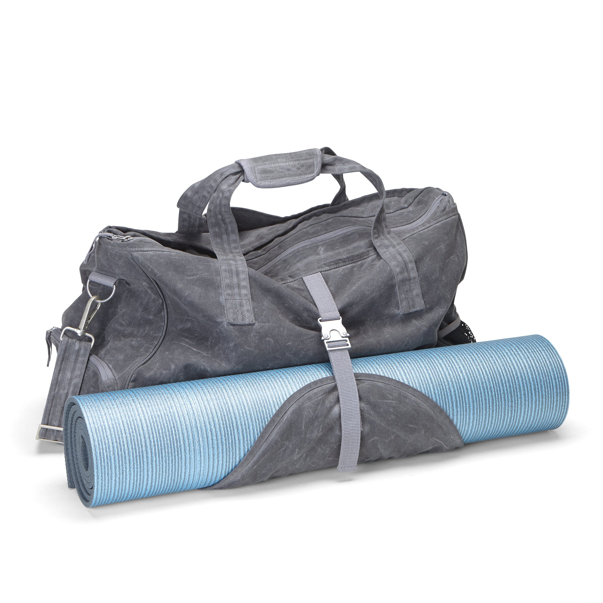 gym bag with yoga mat holder