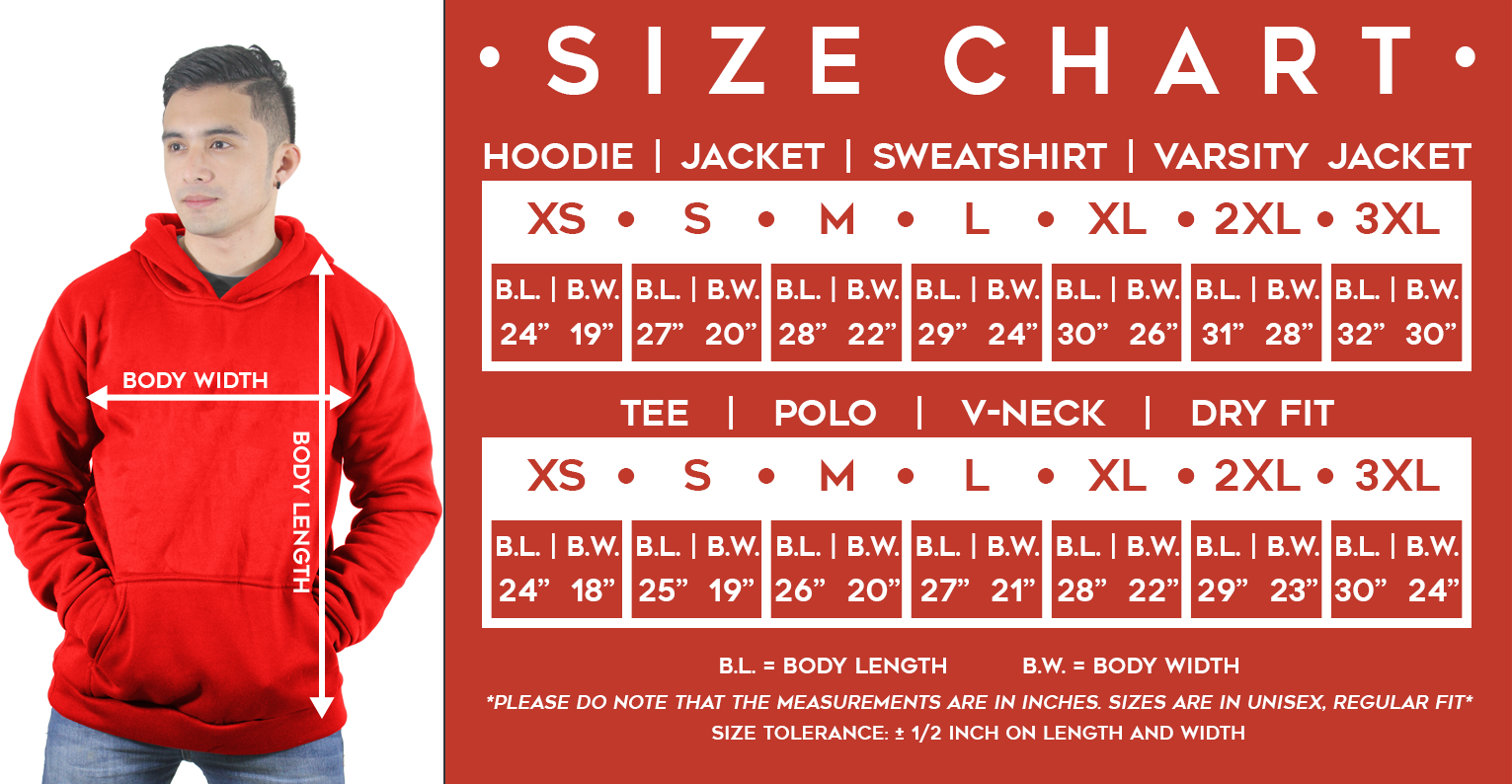 jacket size vs shirt size 
