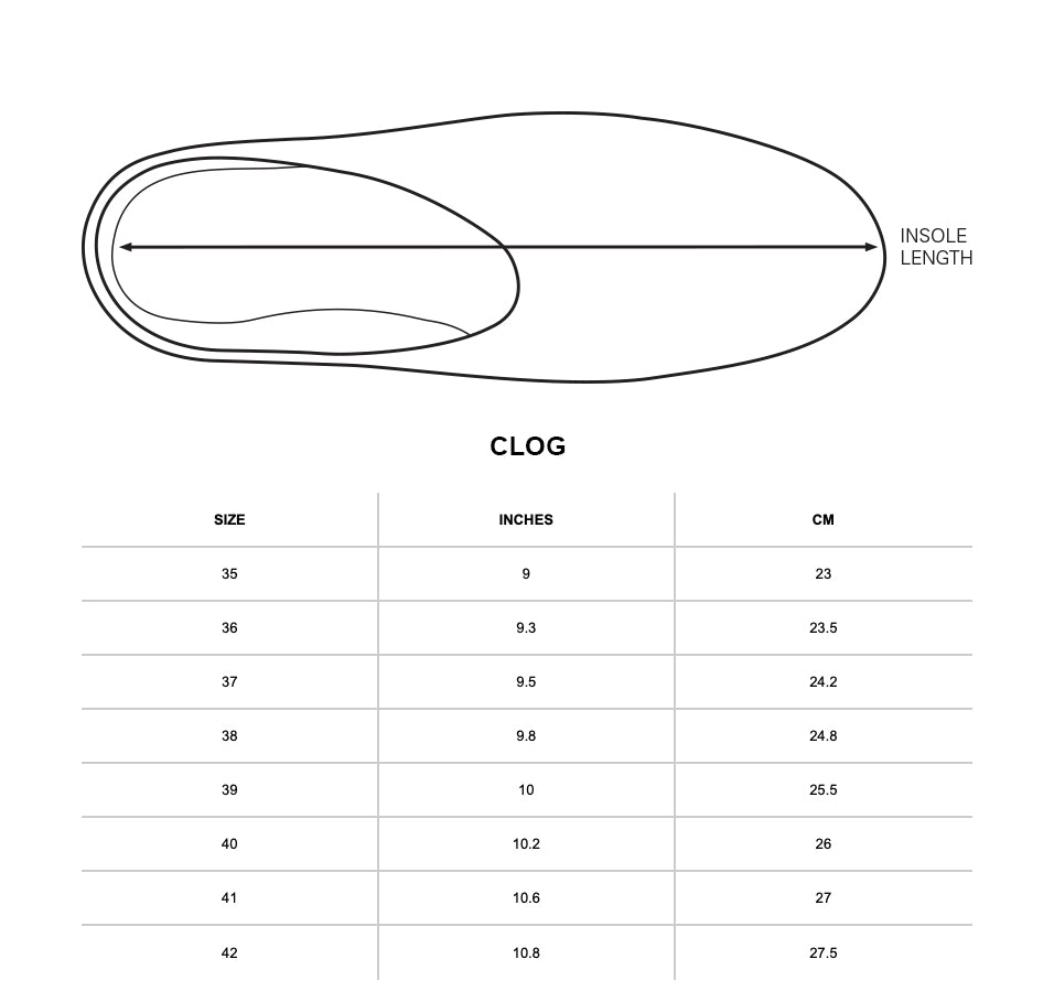 shoe size guide