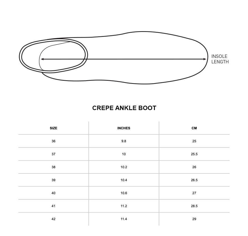 shoe size guide