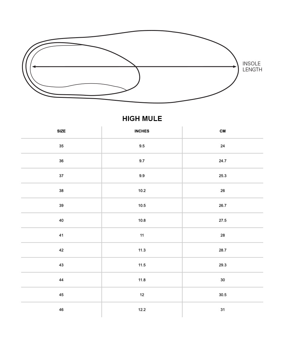 shoe size guide