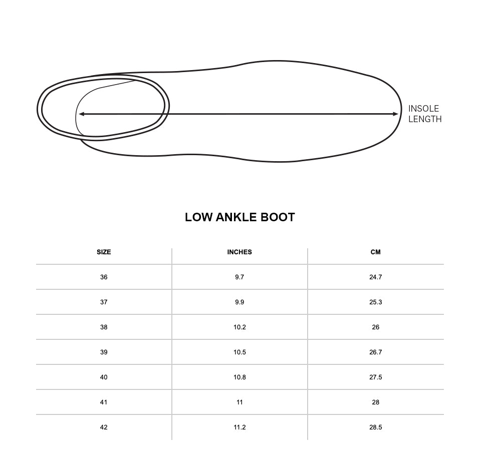 shoe size guide