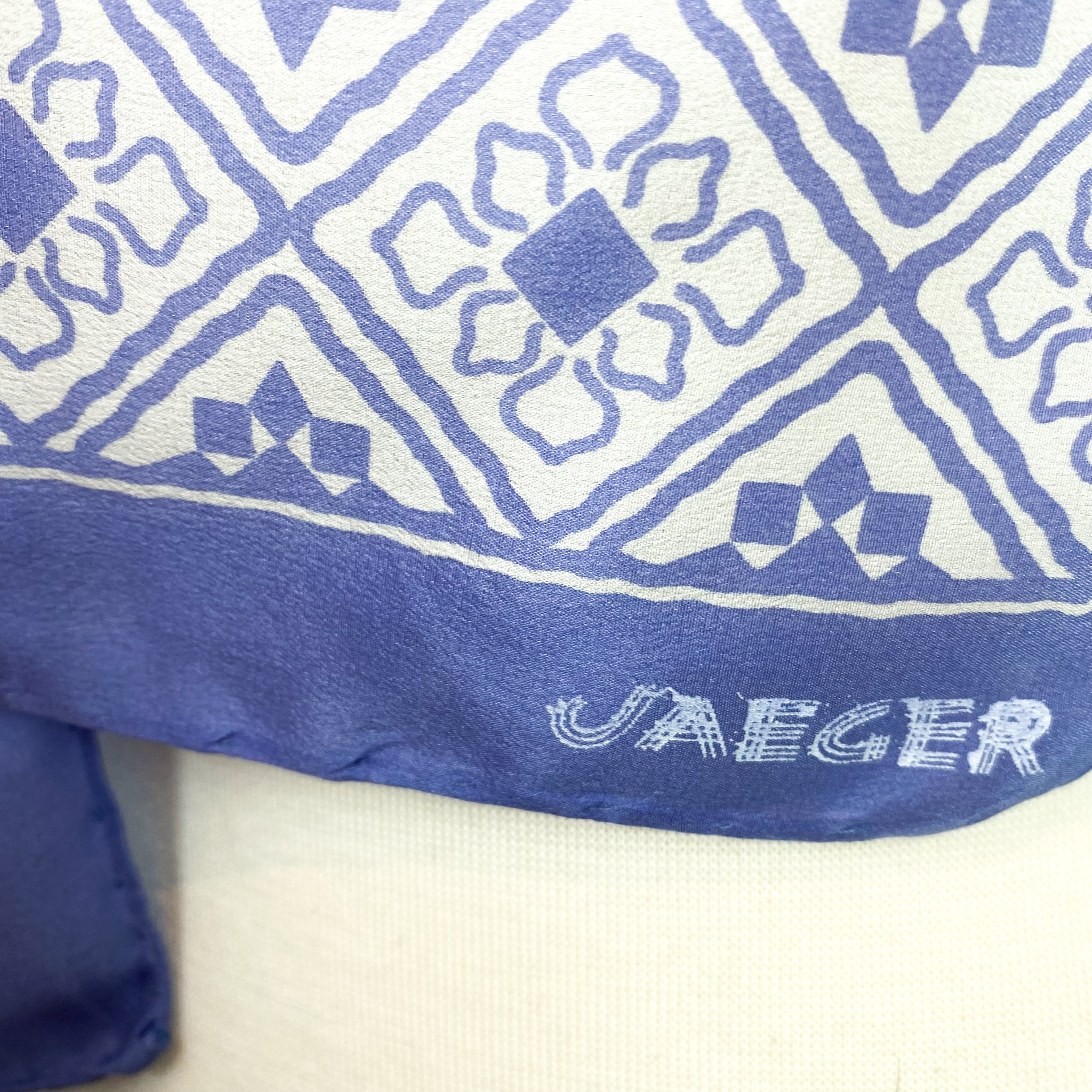 1980s Jaeger Silk Scarf