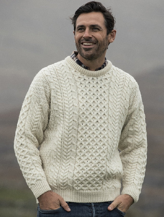Fisherman Knit Aran Sweater